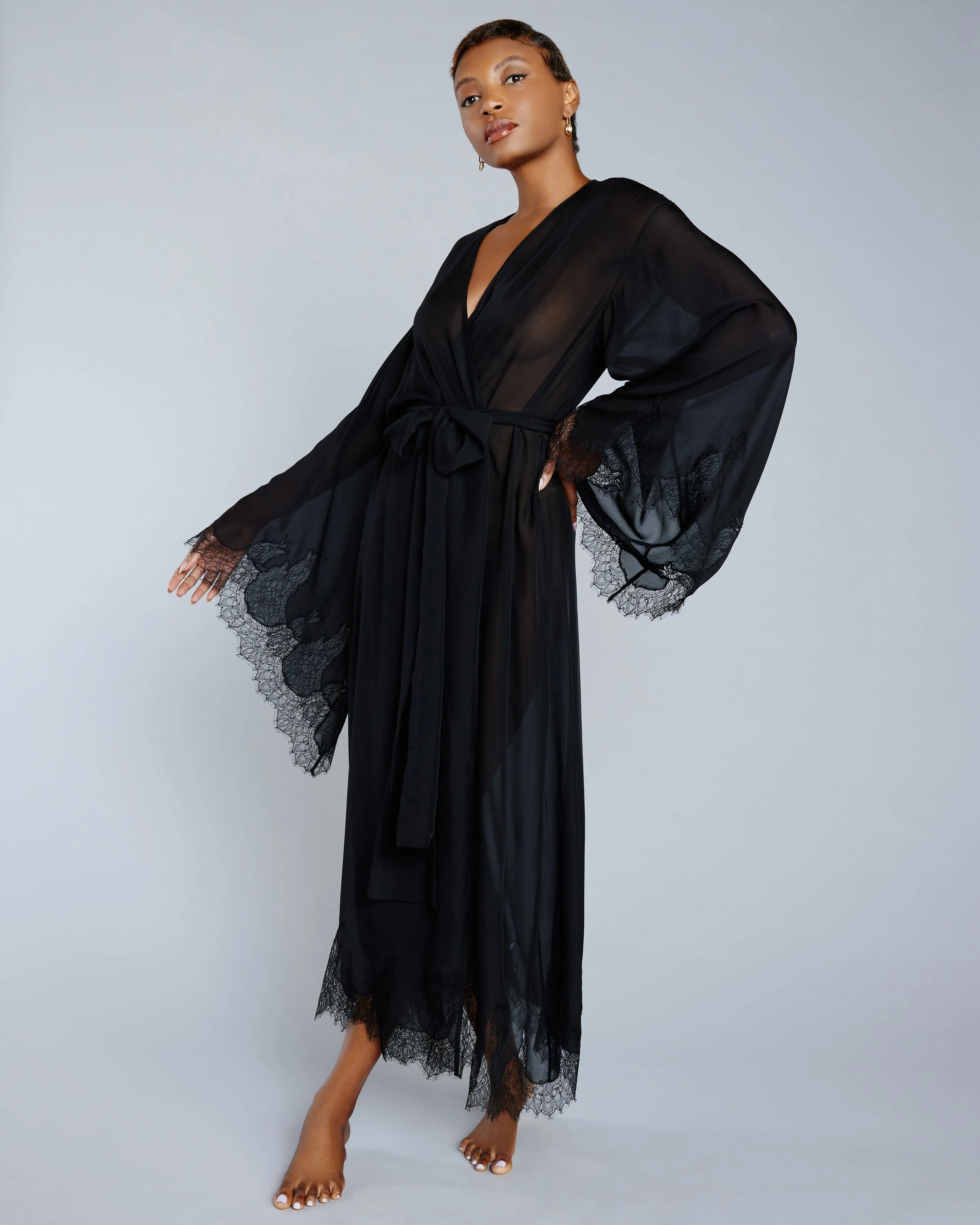 Assiyah Silk Muslin Robe