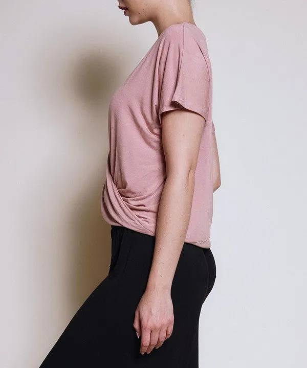 BAMBOO TWIST FRONT DOLMAN TOP * Online Only*
