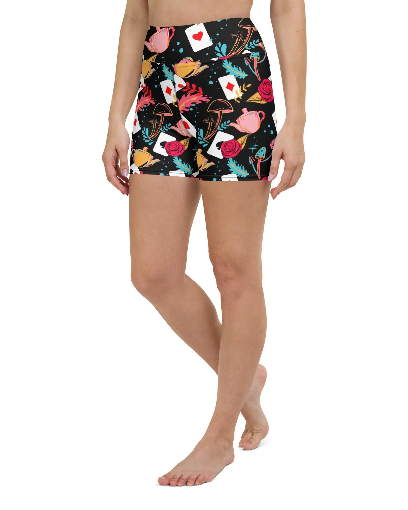 Curiouser and Curiouser Yoga Shorts