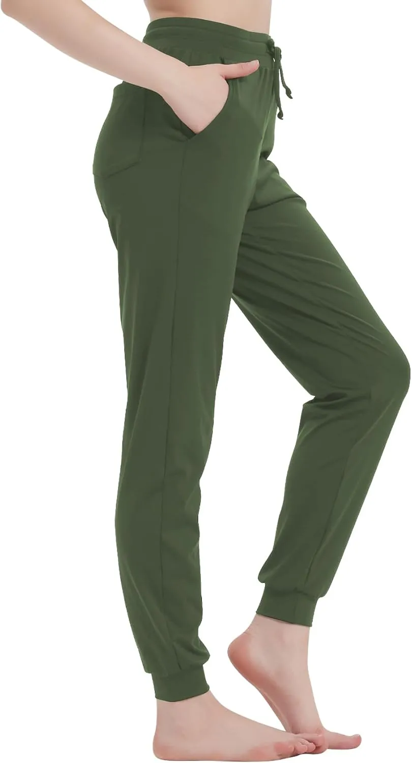 Idtswch 30"/32"/34"/36" Long Inseam Women Tall Sweatpants Extra Long Joggers Zipper Pockets Track Athletic Pants for Running