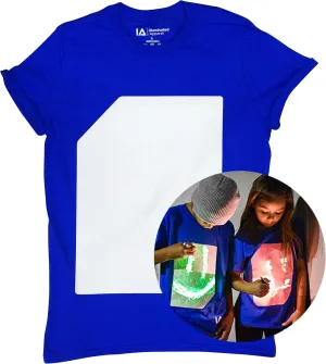 Illuminated Apparel Original Interactive Glow in The Dark T-Shirt - Fun for Birthday Parties & Festivals