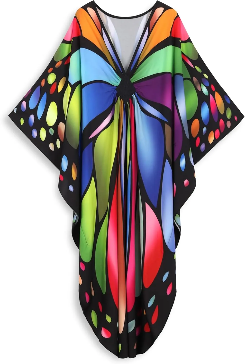 Kaftan Dresses for Women Plus Size Caftans Loungewear Swimsuit Coverup Butterfly Maxi Beach Dress Lightweight Muumuu