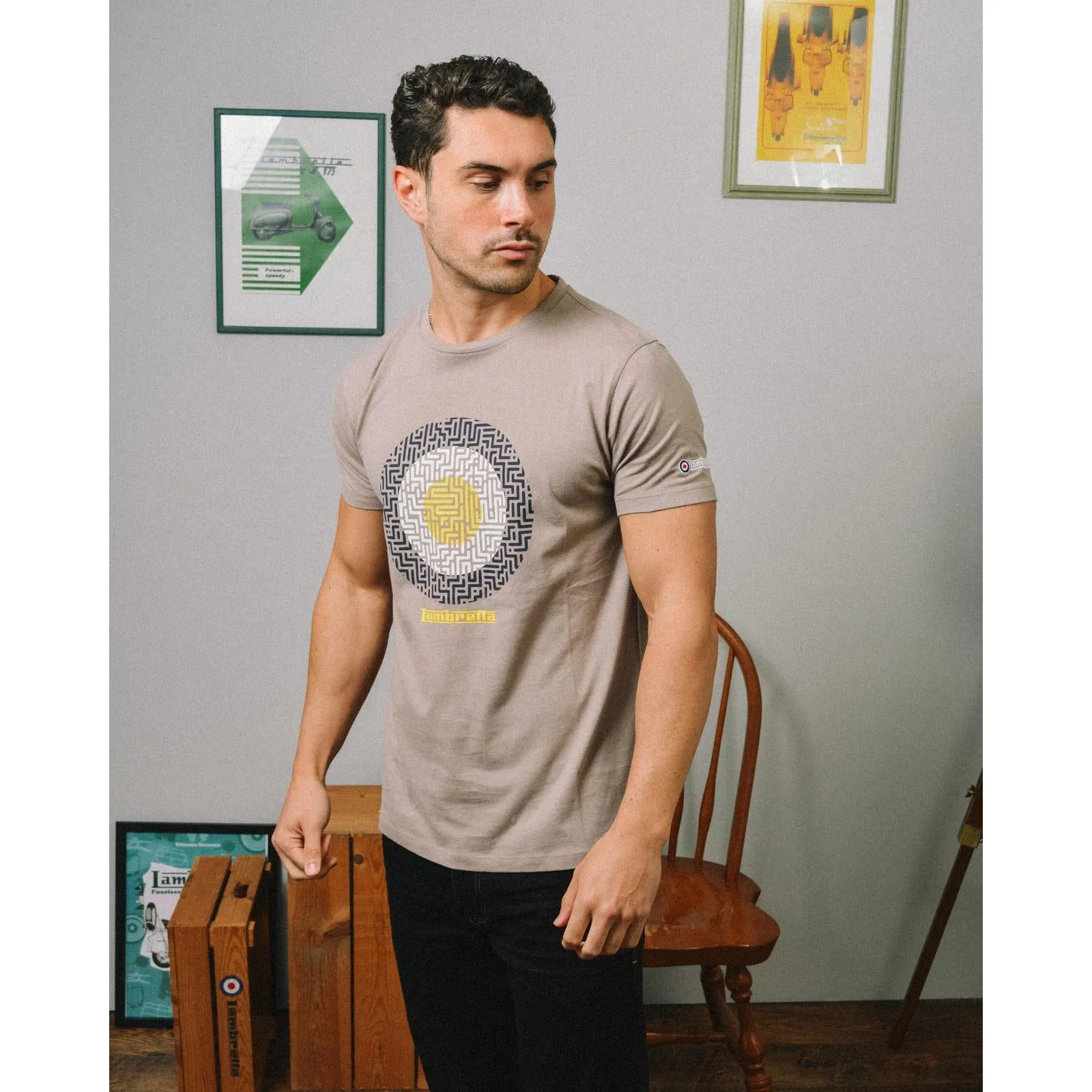 Lambretta Geo Target Logo T-Shirt