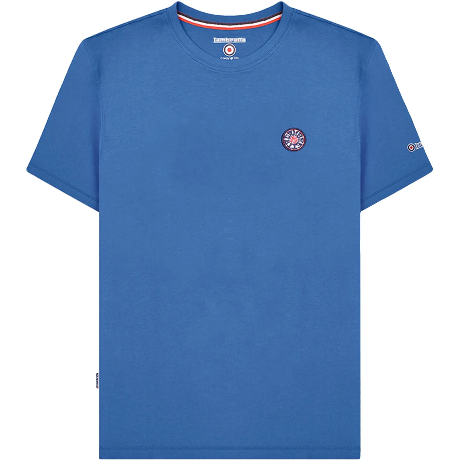 Lambretta Mens Badge Logo Short Sleeve Crew Neck Cotton T-Shirt