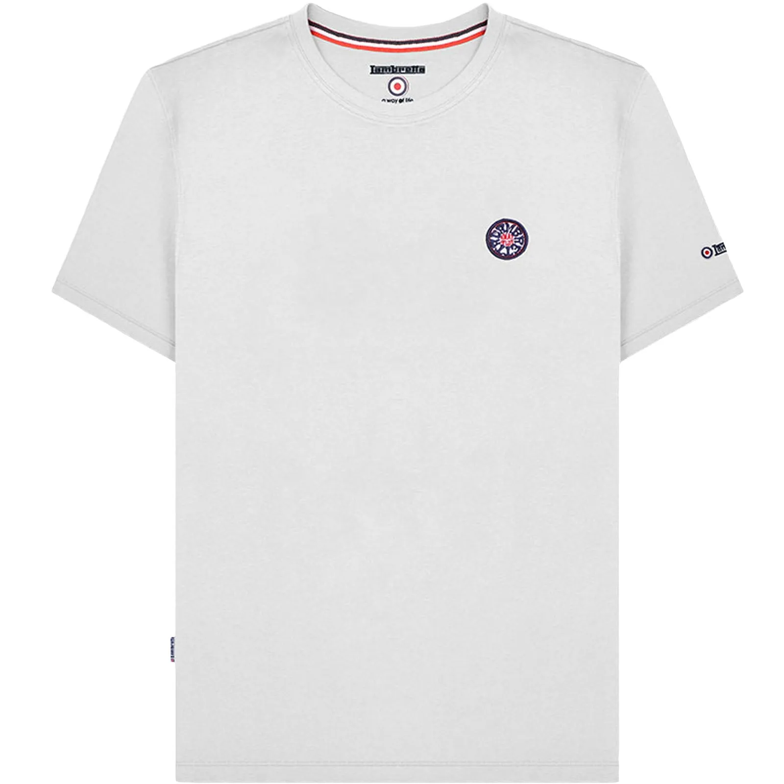 Lambretta Mens Badge Logo Short Sleeve Crew Neck Cotton T-Shirt