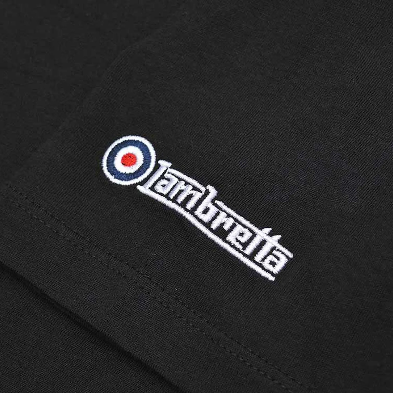 Lambretta Mens Badge Logo Short Sleeve Crew Neck Cotton T-Shirt