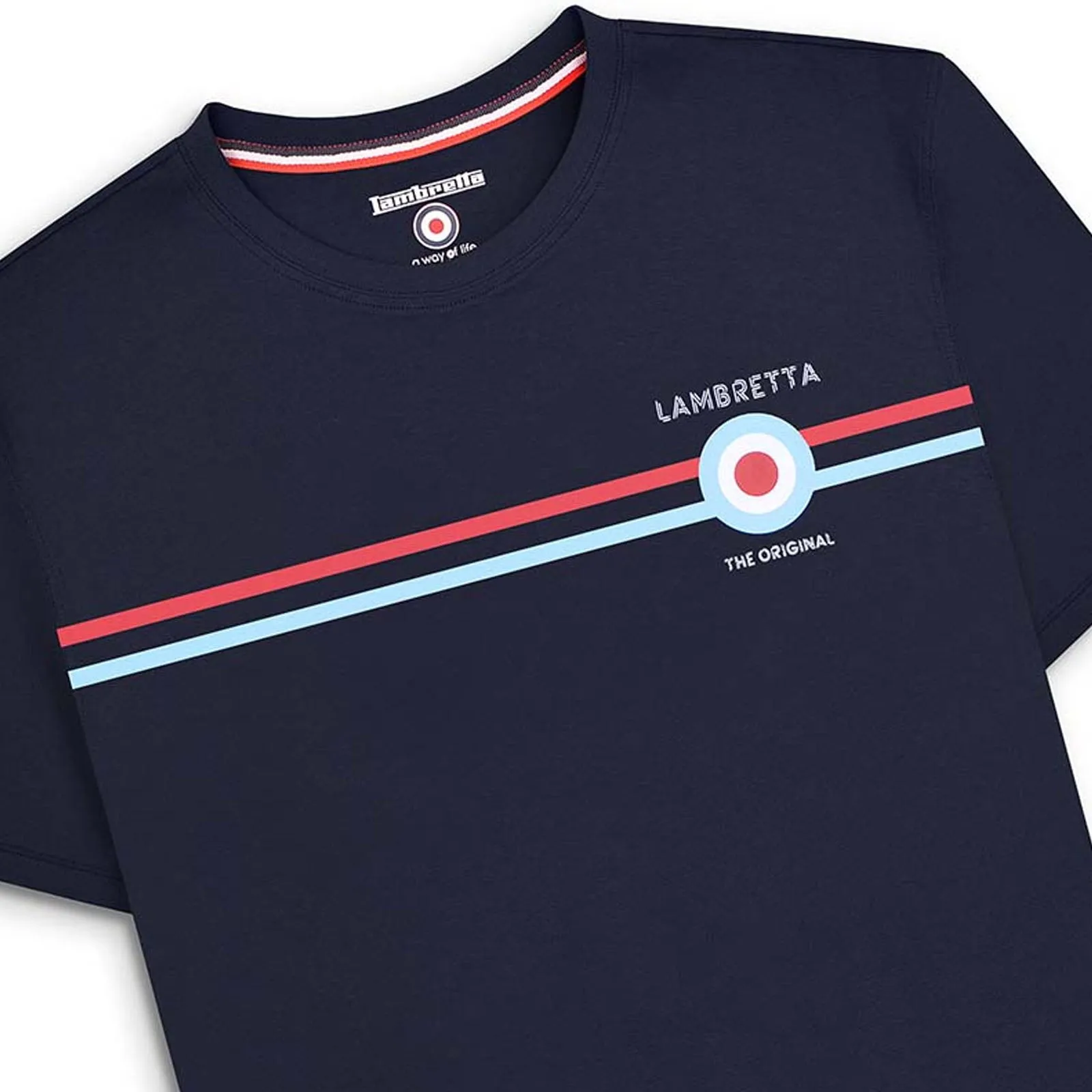 Lambretta Mens Classic Stripe T-Shirt