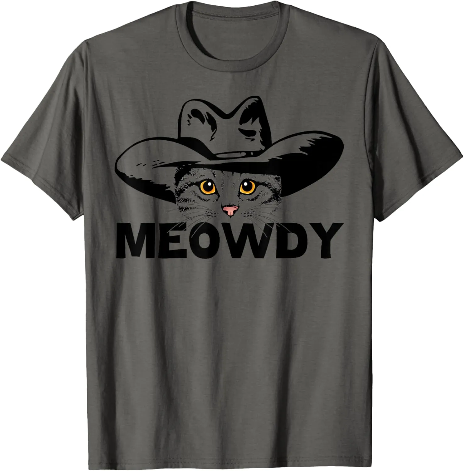 Meowdy - Funny Mashup Between Meow and Howdy - Cat Meme T-Shirt