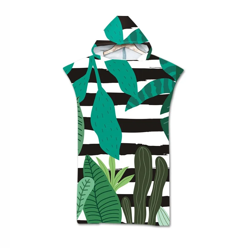 Microfiber Fabric Adult Bath Towels Beach Towel Changing Bathrobe Cloaks Hooded Swimming Pool Gym Fitness