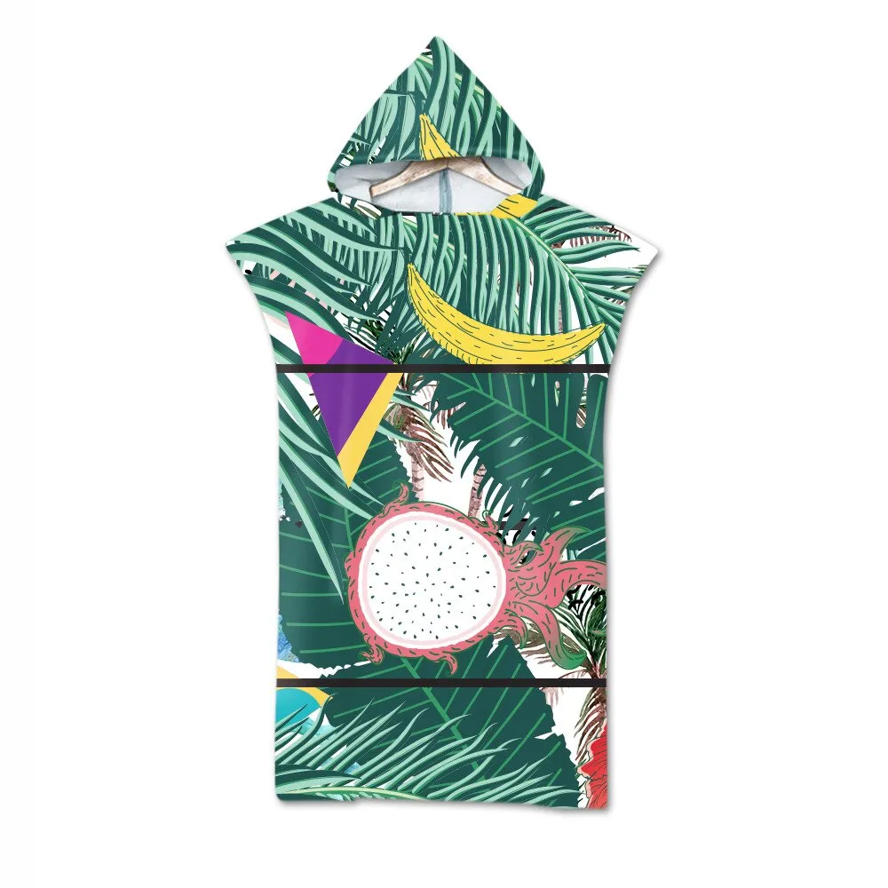 Microfiber Fabric Adult Bath Towels Beach Towel Changing Bathrobe Cloaks Hooded Swimming Pool Gym Fitness