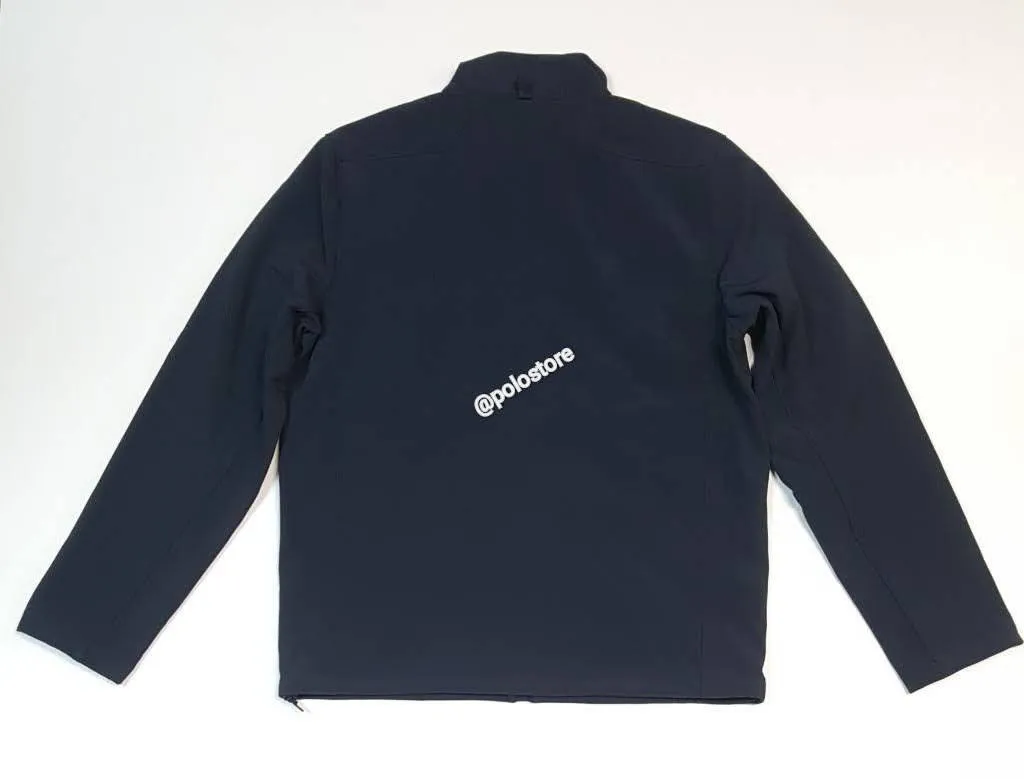 Nwt Polo Ralph Lauren Navy Small Pony Zipper on Chest Zip Up Jacket