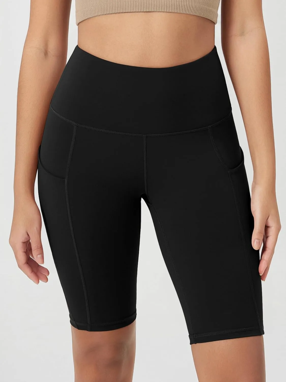 ODODOS Women's Tummy Control Biker Shorts 2.0 with Pockets High Waist Athletic Workout Yoga Shorts-3.5''/ 5"/ 8" / 10" Inseam