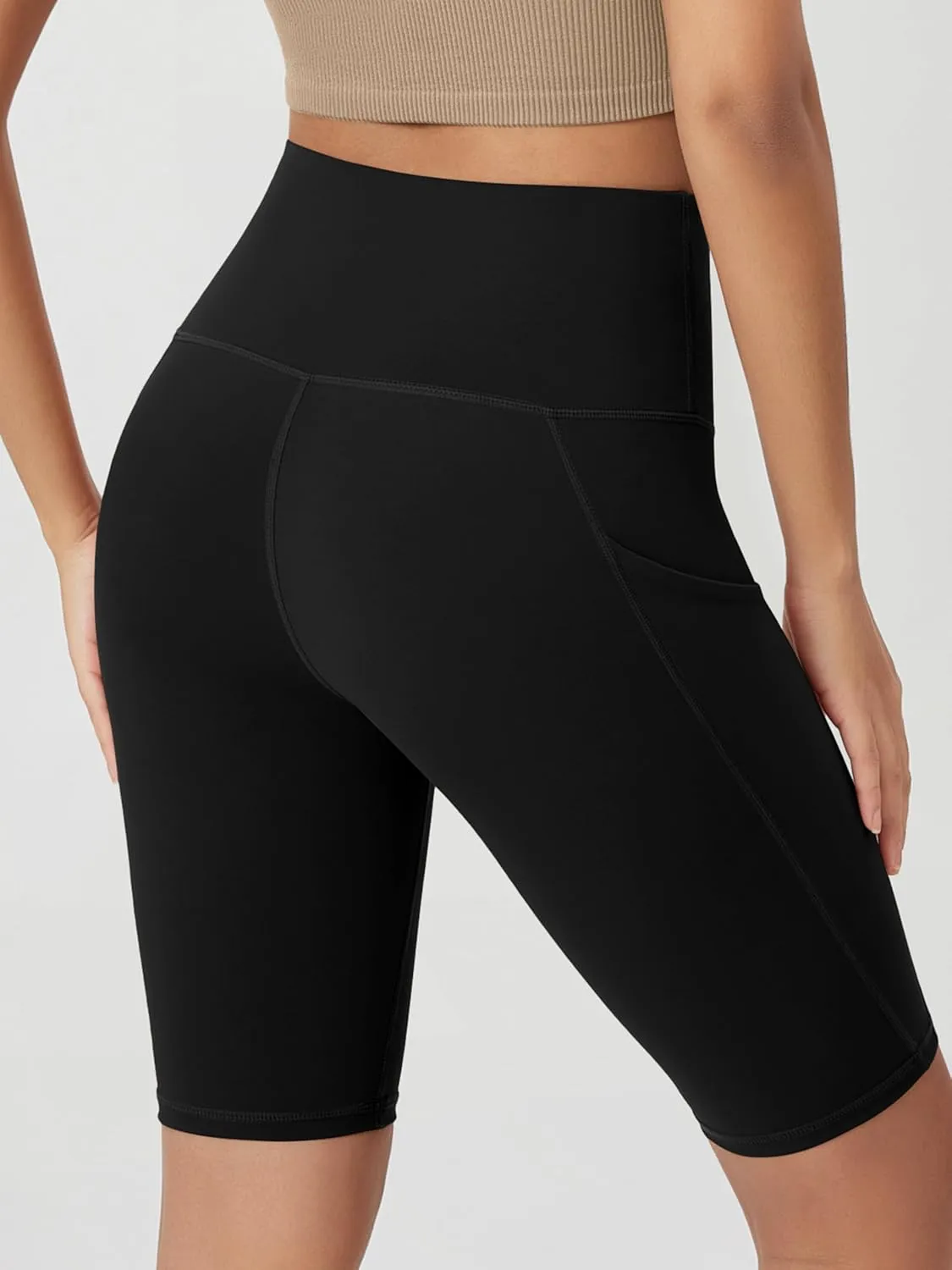 ODODOS Women's Tummy Control Biker Shorts 2.0 with Pockets High Waist Athletic Workout Yoga Shorts-3.5''/ 5"/ 8" / 10" Inseam