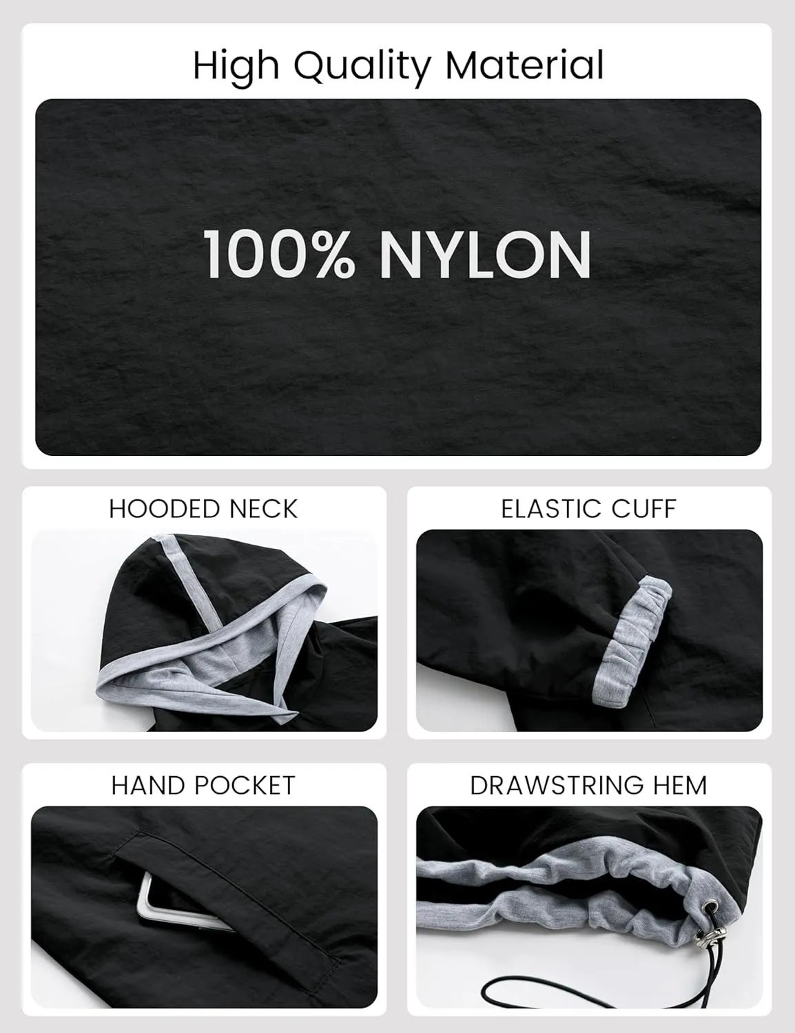 Omoone Womens Casual Hoodie Long Sleeve Cropped Lightweight Pullover Fall Sweatshirt Track Jackets