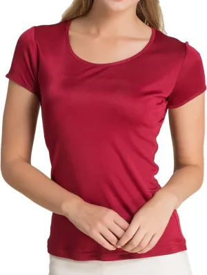 Paradise Silk Pure Silk Knitted Women's Round Neck Short Sleeve Tee