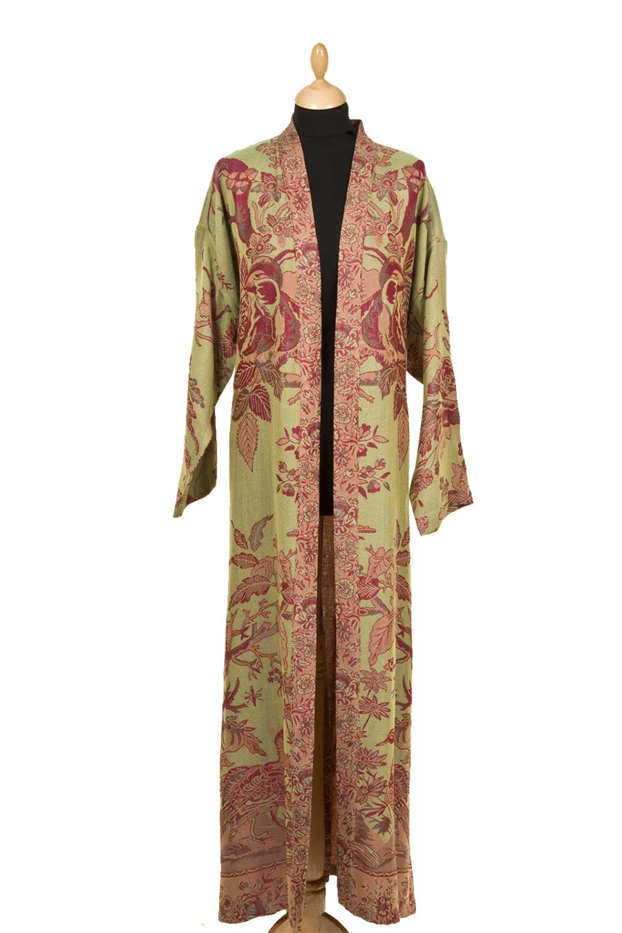 Reversible Dressing Gown in Eucalyptus