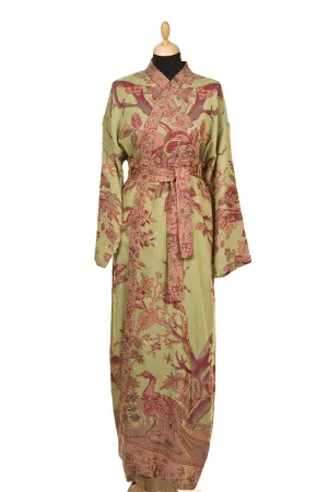 Reversible Dressing Gown in Eucalyptus