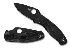Spyderco Persistence Lightweight 2.75" Black Oxide 8Cr13MoV Black FRN Handles - C136PBBK