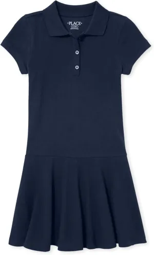 The Children'S Place Girls Short Sleeve Picque Polo Dress